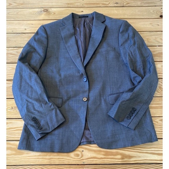 Calvin Klein Suit Jacket Size 42S Men’s Gray Button Front